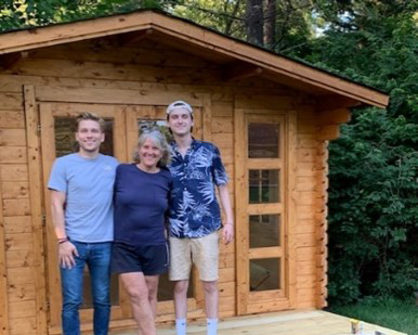 Outdoor wood garden she shed potting shed