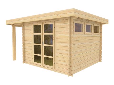 Outdoor wood prefab home office shed