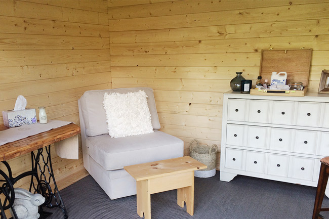 Finished Shed Interior