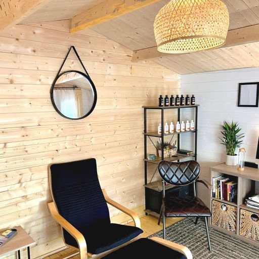Backyard Sheds With Cozy Finished Interior