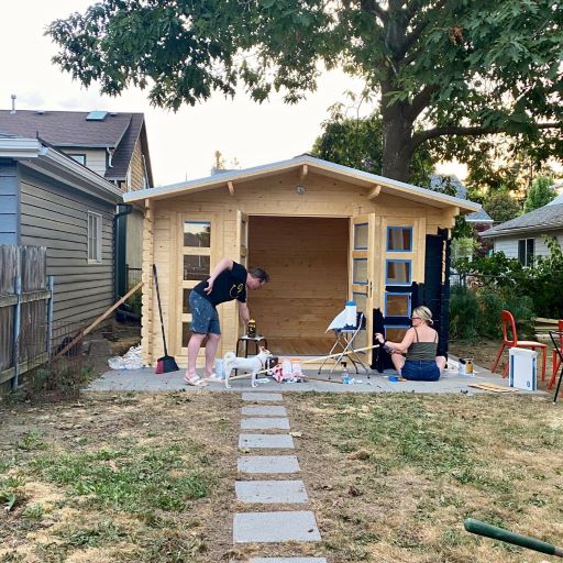Easy DIY Wood Shed Assembly