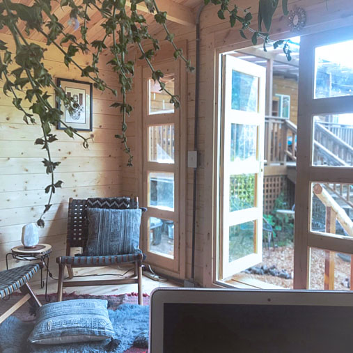 She Sheds With Cozy Finished Interior