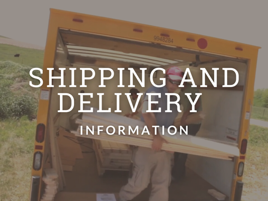 Shed Shipping and Delivery
