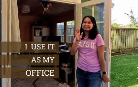 I use it as my office! - Imorn talks about setting up a home office & retreat in the garden shed