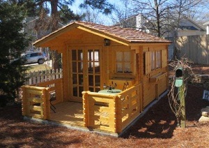 Garden shed built by Ron and Ben